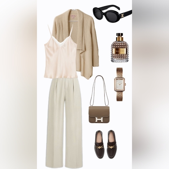 Y2K Juicy Couture Gold Shimmer Drape Cardigan Waterfall Hem - Picture 2 of 13